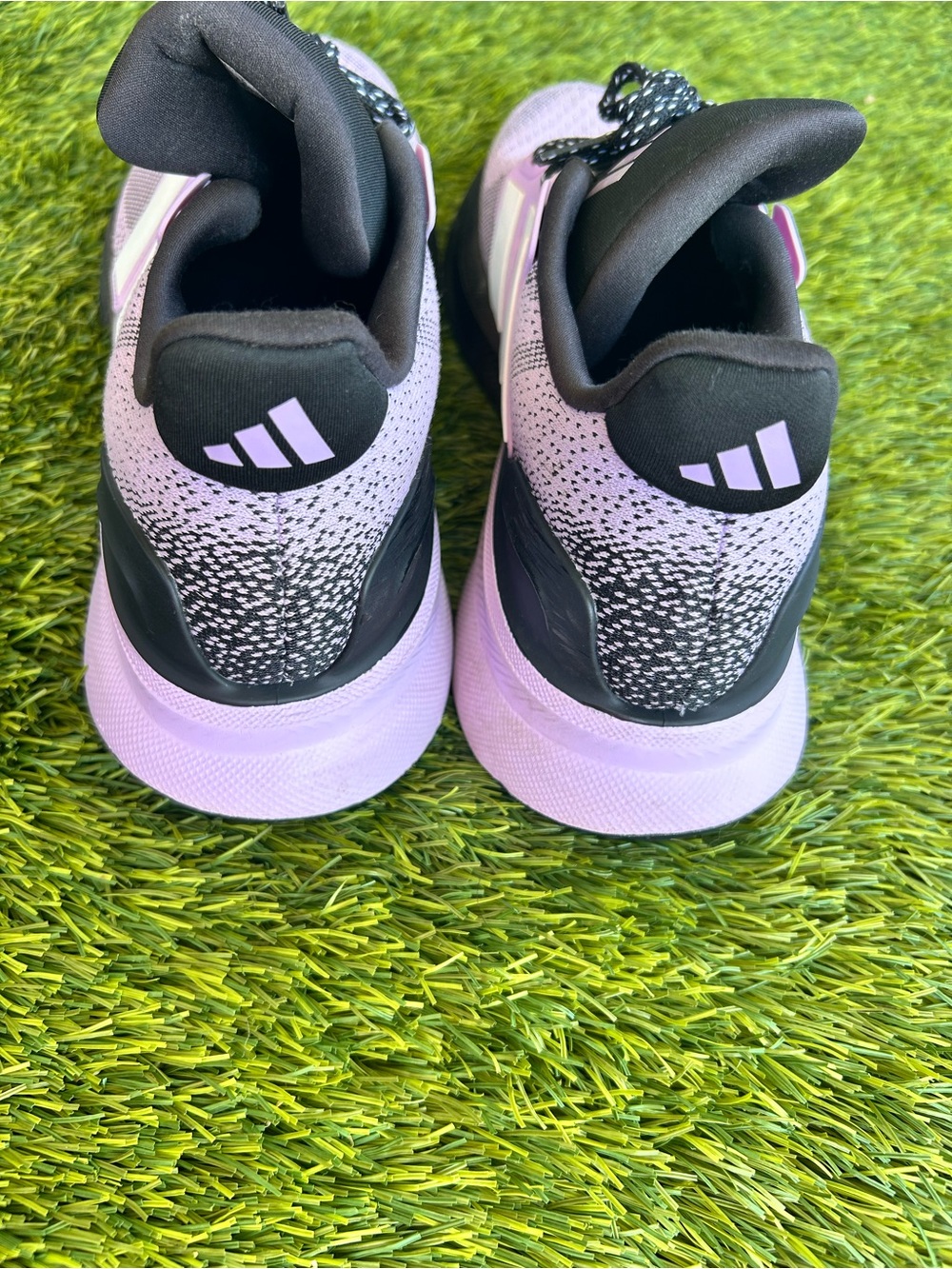Ortholite adidas Women's Lavender and Black Athletic Running Shoes - Picture 4 of 8